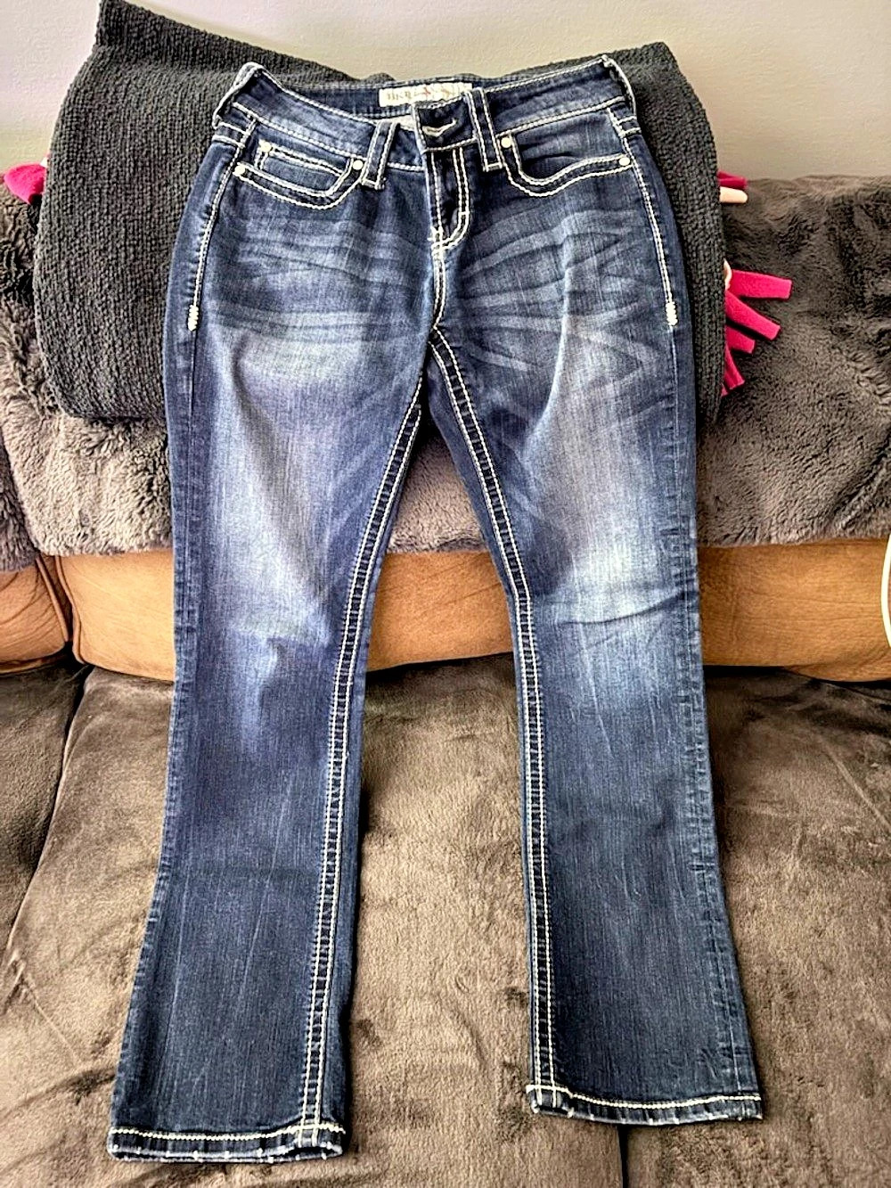 BKE Denim Culture Boot Cut Jeans Waist 27L Blue